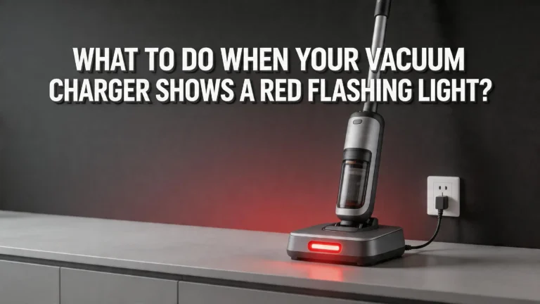 What To Do When Your Vacuum Charger Shows A Red Flashing Light?