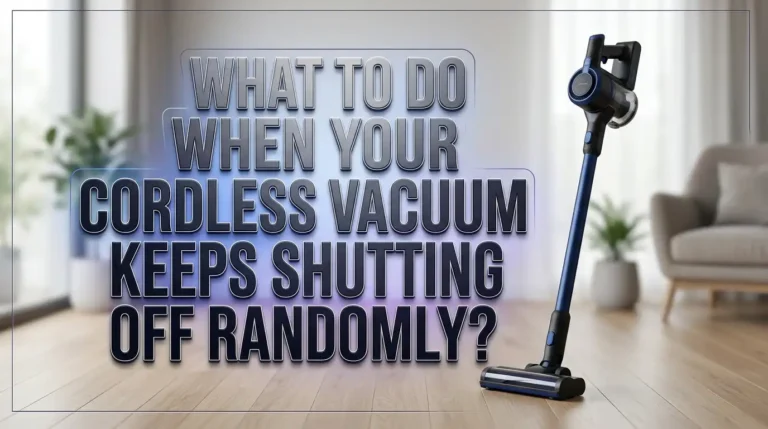 What To Do When Your Cordless Vacuum Keeps Shutting Off Randomly?