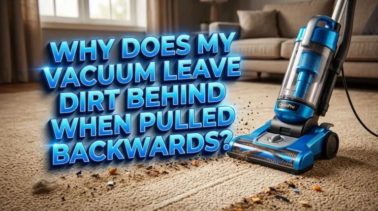 Why Does My Vacuum Leave Dirt Behind When Pulled Backwards?