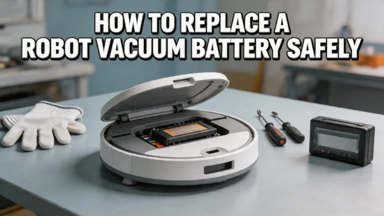 How To Replace A Built In Robot Vacuum Battery Safely?