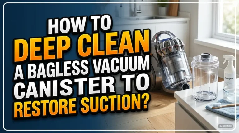 How to Deep Clean a Bagless Vacuum Canister To Restore Strong Suction?