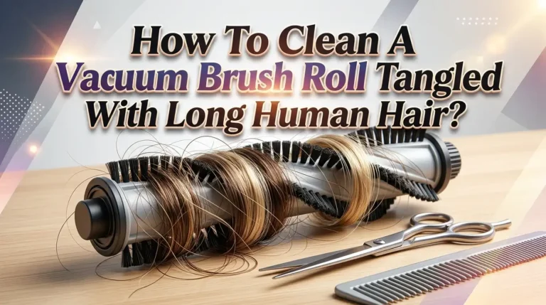 How To Clean A Vacuum Brush Roll Tangled With Long Human Hair?