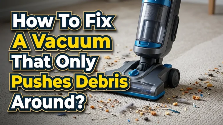 How To Fix A Vacuum That Only Pushes Debris Around?