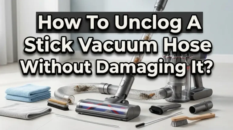 How To Unclog A Stick Vacuum Hose Without Damaging It?
