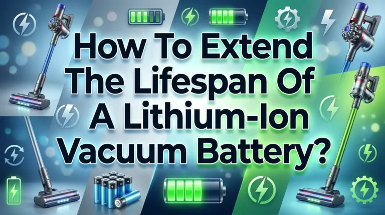 How To Extend The Lifespan Of A Lithium Ion Vacuum Battery?