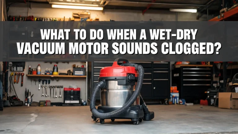 What To Do When a Wet Dry Vacuum Motor Sounds Clogged?