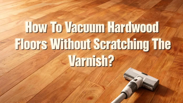 How To Vacuum Hardwood Floors Without Scratching The Varnish?
