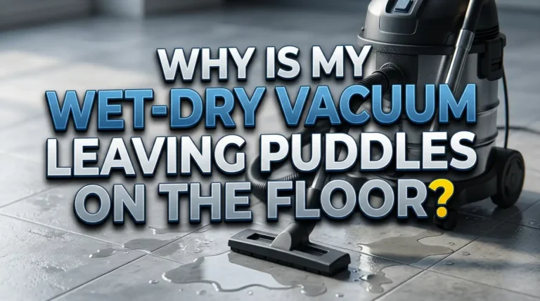 Why Is My Wet Dry Vacuum Leaving Puddles On The Floor?