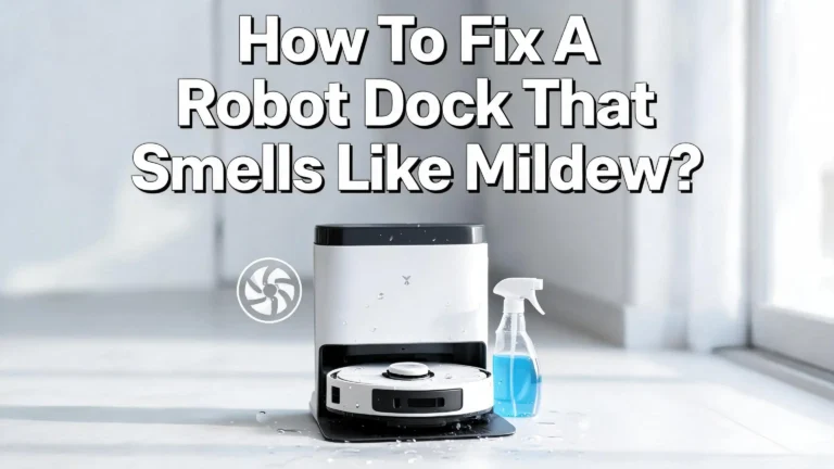 How To Fix A Robot Dock That Smells Like Mildew?