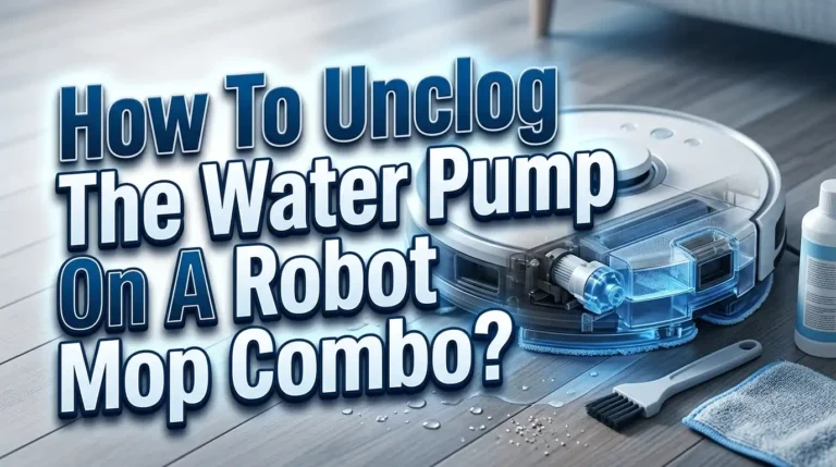 How To Unclog The Water Pump On A Robot Mop Combo?