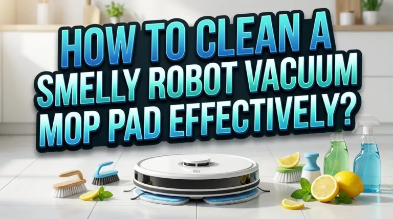 How To Clean A Smelly Robot Vacuum Mop Pad Effectively?