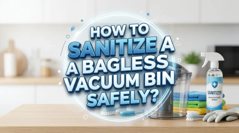 How To Sanitize A Bagless Vacuum Bin Safely?
