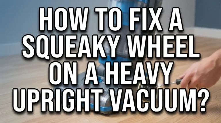 How To Fix A Squeaky Wheel On A Heavy Upright Vacuum?