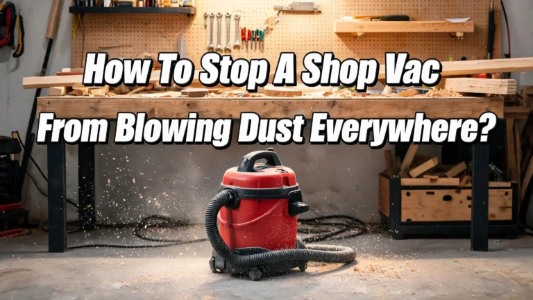 How To Stop A Shop Vac From Blowing Dust Everywhere?