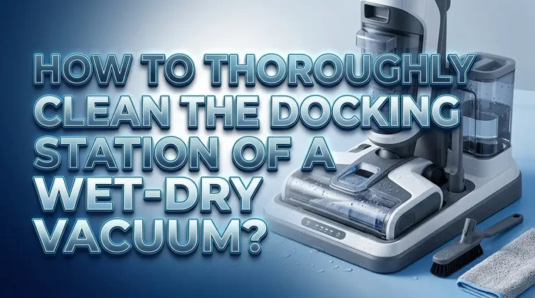 How To Thoroughly Clean The Docking Station Of A Wet Dry Vacuum?