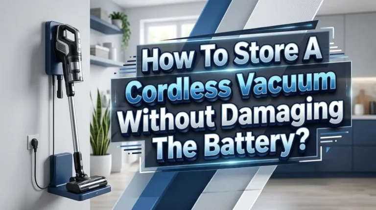How To Store A Cordless Vacuum Without Damaging The Battery?