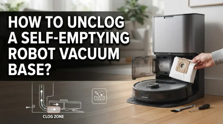 How To Unclog A Self-Emptying Robot Vacuum Base?