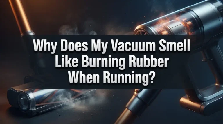 Why Does My Vacuum Smell Like Burning Rubber When Running?