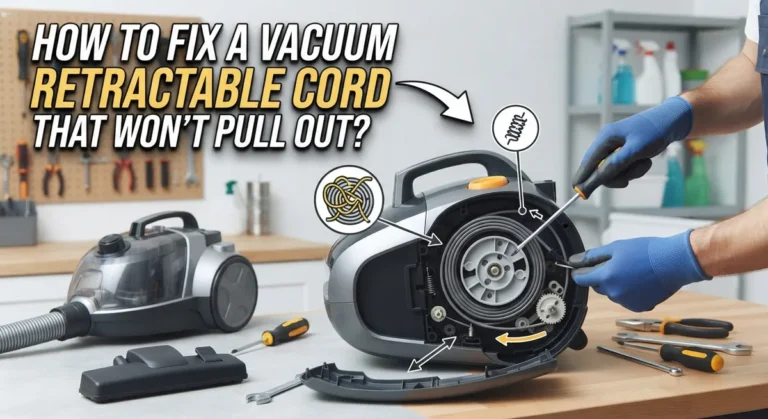How To Fix A Vacuum Retractable Cord That Won’t Pull Out?