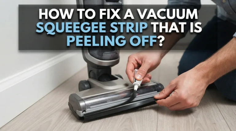 How To Fix A Vacuum Squeegee Strip That Is Peeling Off?