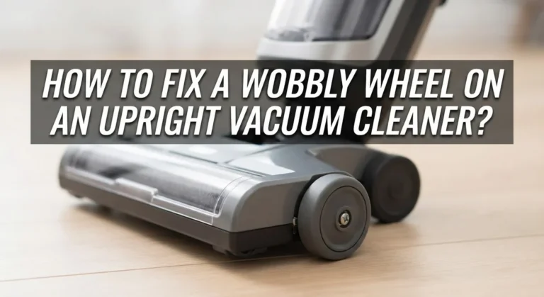 How To Fix A Wobbly Wheel On An Upright Vacuum Cleaner?