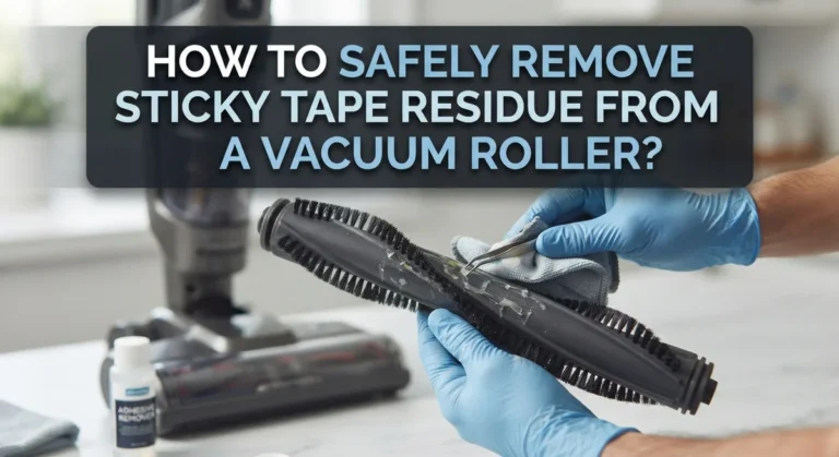 How To Safely Remove Sticky Tape Residue From A Vacuum Roller?