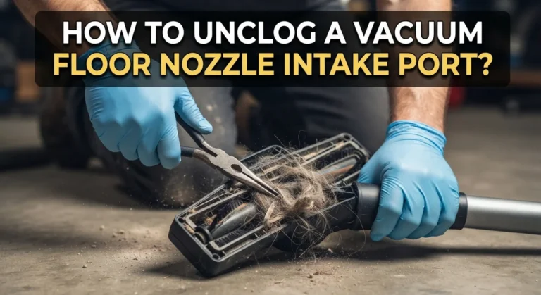 How To Unclog A Vacuum Floor Nozzle Intake Port?