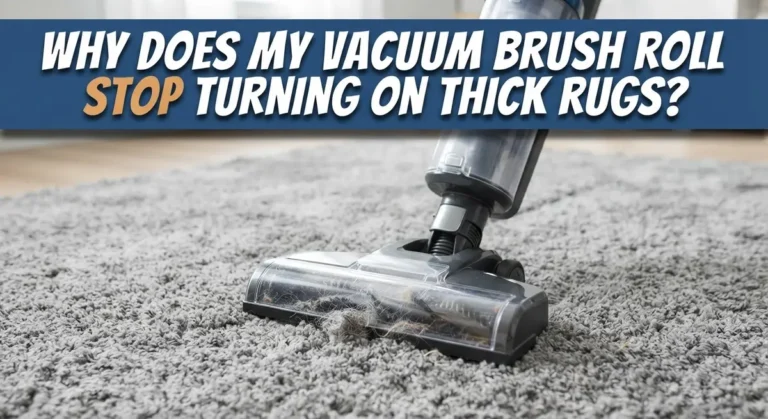 Why Does My Vacuum Brush Roll Stop Turning On Thick Rugs?