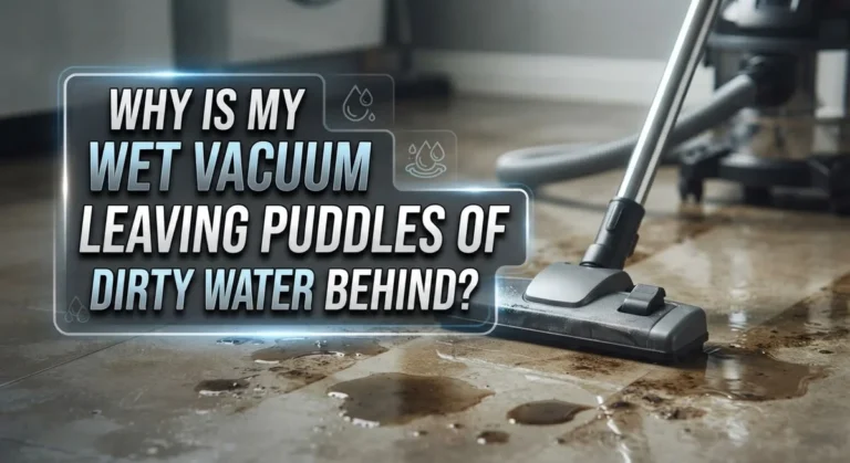 Why Is My Wet Vacuum Leaving Puddles Of Dirty Water Behind?